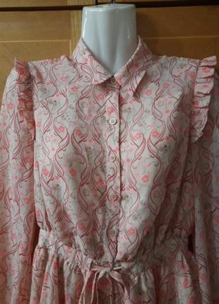 Брендова шифонова домашня сукня , халат р.2 від victoria' s secret в вінтажному стилі3 фото