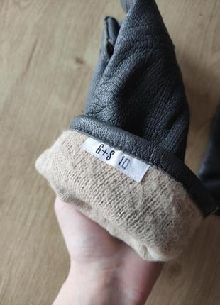 Стильные мужские кожаные  перчатки, германия. размер  8(m) .6 фото