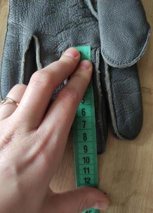 Стильные мужские кожаные  перчатки, германия. размер  8(m) .9 фото