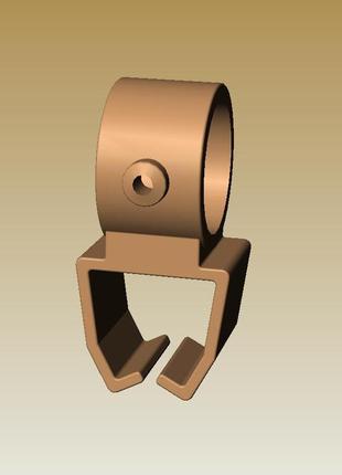 Кріплення u-шини(біле) металопластикових карнизів