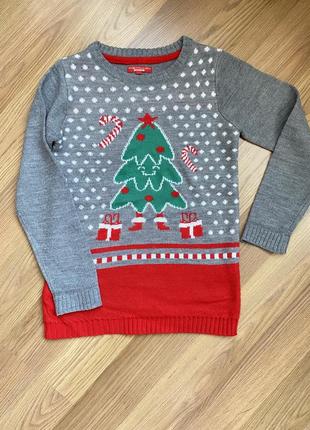 Різдвяний светр для дівчинки 7-8 років