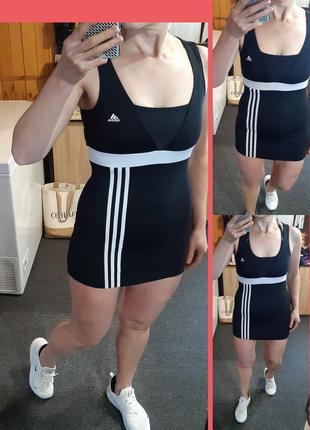 Спортивное платье мини под шорты ,adidas,  p.s-m2 фото