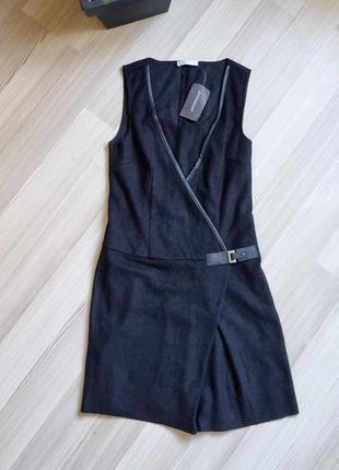 Плаття сукня вовняне чорне класичне сарафан promod2 фото