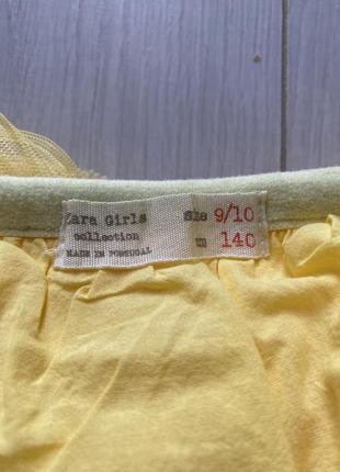Детская юбка, юбка для девочек, желтая юбка5 фото