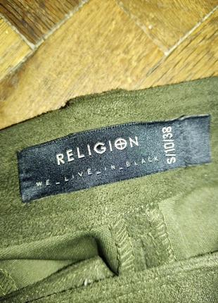 Замшевые брюки карго милитари искусственная замша religion оригинал5 фото