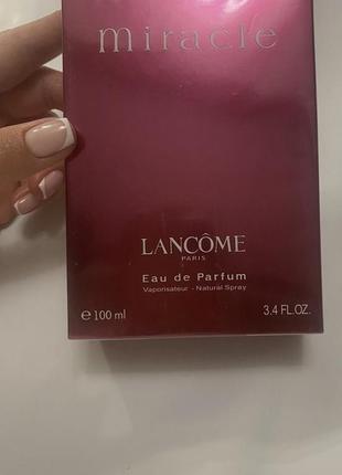 Miracle lancome 100ml ланком миракл женские стойкие духи