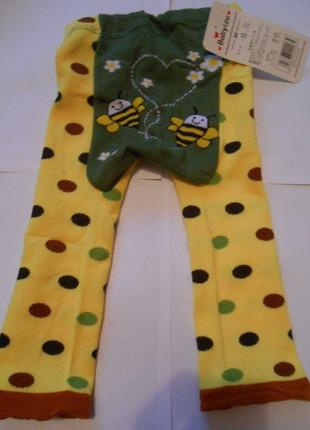 Яркие леггинcы штанишки гамаши от 6-ти месяцев до 3х лет,