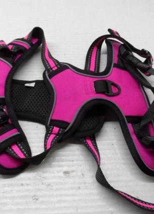 Поводок со шлейкой для собаки   розовый