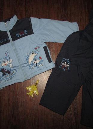 Комбенизон и куртка. комбінезон і курточка. теплі, зимні. приблизно на 1-3 года. ххл написано.   сос