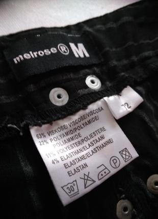 Шикарные  стрейчевые брюки от  melrose  jeans e/r  m на наш 48/505 фото