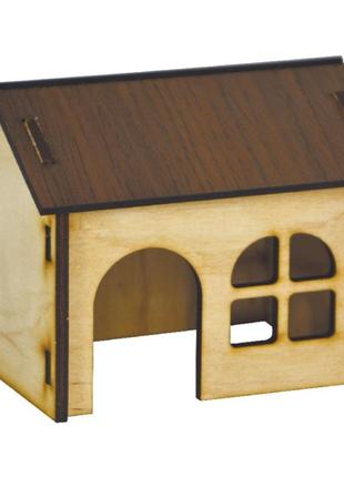 Дерев'яний будиночок для хом'яка  (лорі)