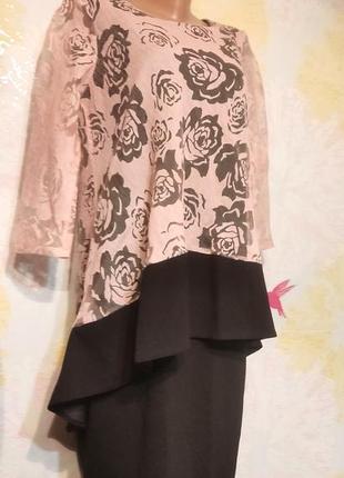 Нарядное платье, отлично выглядит на любой фигуре, размер 46-48