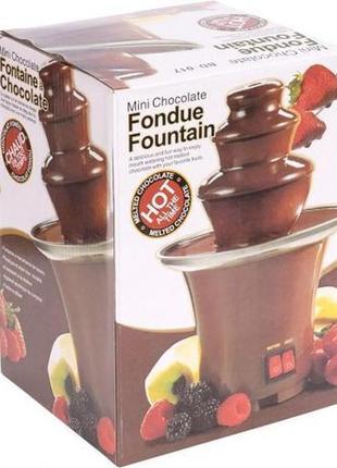 Шоколадный фонтан фондю mini chocolate fondue fountain bd-0173 фото