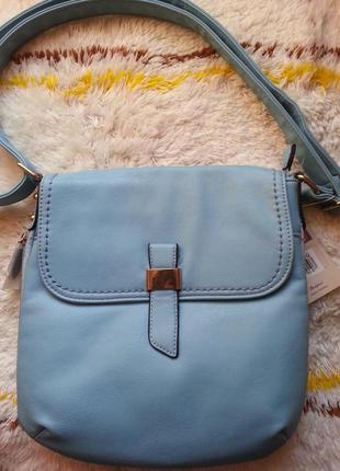 Новая голубая сумка baliford на плече/через плече