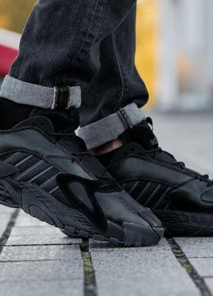 Кроссовки на меху adidas streetball low - black