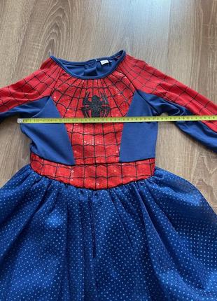 Платье человек паук спайдермен на 7-8лет5 фото