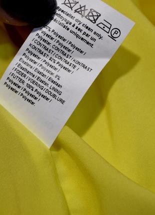Трендовая кружевная желтая юбка миди карандаш4 фото