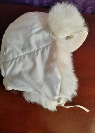 Шапка зимова на зав'язках