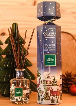 Аромадиффузор collines de provence еловый лес christmas (новогодняя), 100мл