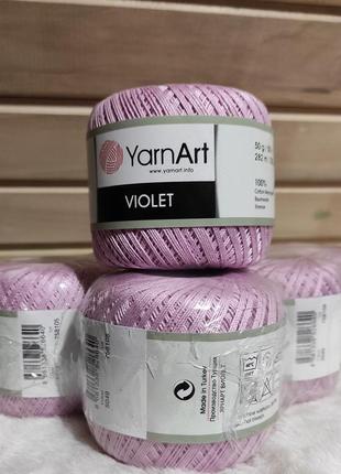 Пряжа yarnart violet 100% хлопок 5049