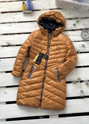 Брендове зимове пальто підліткове для дівчинки 164 см2 фото