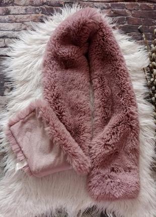 Пушистый пудровый шарф primark