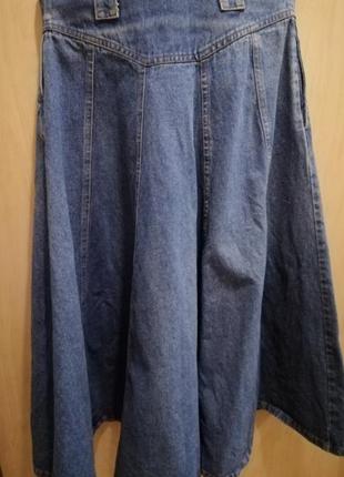 Джинсова юбка ретро винтаж из 90х3 фото