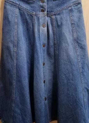 Джинсова юбка ретро винтаж из 90х