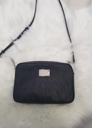 Michael kors сумка кросбоди серая,графитовая crossbody1 фото