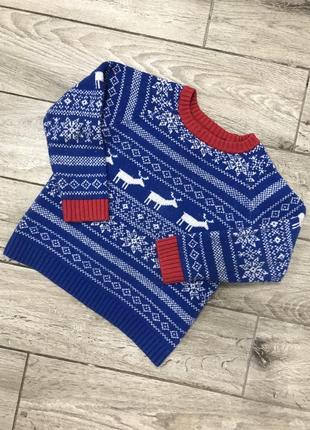 Новогодний свитер, джемпер с оленями tu1 фото
