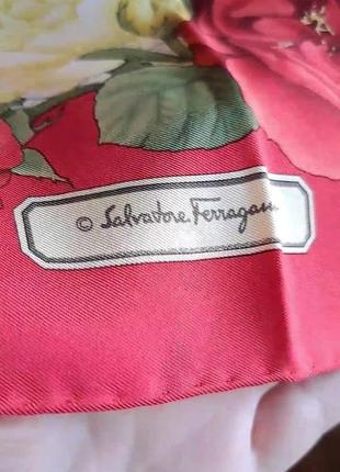 Salvatore ferragamo хустка шовк 100% італія8 фото