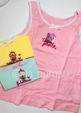 Майки примарк 3 шт {1.5-15 років} primark 2
