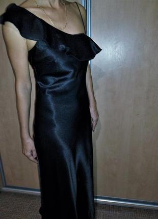 Вечірня святкова  чорна сукня на бретелях😍2 фото