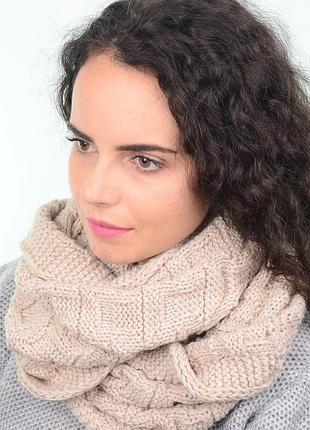 Шарф-хомут s25 hm19225 бежевий