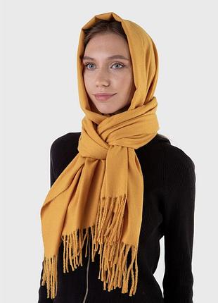 Теплий кашеміровий палантин зимовий шарф6 фото