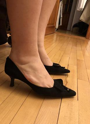 Замшевые лодочки