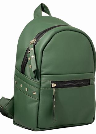 Жіночий рюкзак зелений1 фото