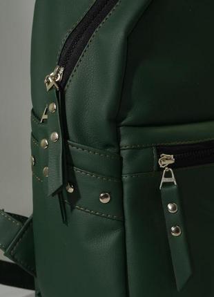 Жіночий рюкзак зелений4 фото