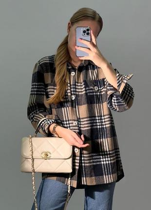 Женская стильная  кремовая сумка с ремнем через плечо🆕 сумка на ручке2 фото