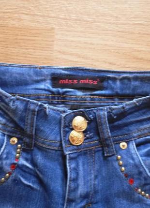 Эффектные женские джинсы miss miss, р. xs3 фото
