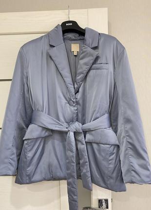 Стильная куртка пиджак под пояс h&m , m-l1 фото