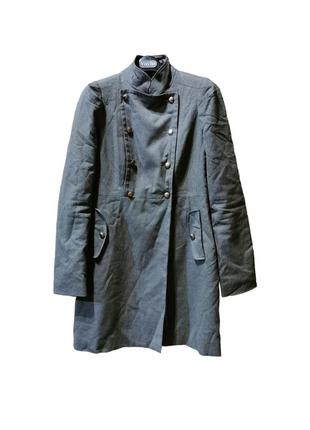 Лёгкое пальто пиджак двубортный в милитари стиле cane&cane10 фото