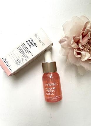 Biossance squalane + vitamin c rose oil - масло для лица, 12 мл3 фото