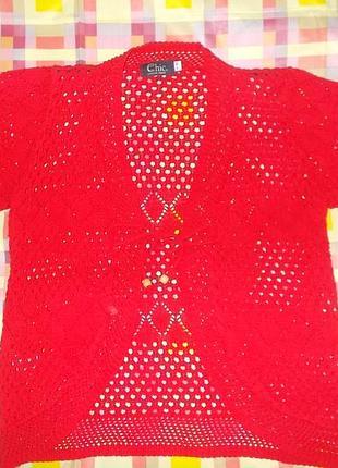 Яркая кофта-накидка