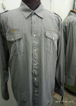 Мужская рубашка длинный рукав
