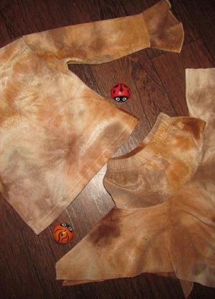 Теплий костюм ліса лісичка теплый костюм свитер юбка  приблизно на 1.5 - 3 года  состояние очень хор4 фото
