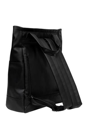 Жіноча сумка-рюкзак sambag shopper чорна5 фото