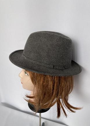 Шляпа серая швейцария баварская трилби австрийская классическая шерсть винтаж2 фото
