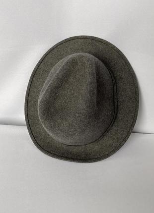 Шляпа серая швейцария баварская трилби австрийская классическая шерсть винтаж4 фото