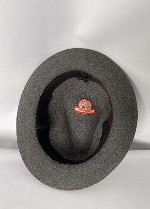 Шляпа серая швейцария баварская трилби австрийская классическая шерсть винтаж7 фото
